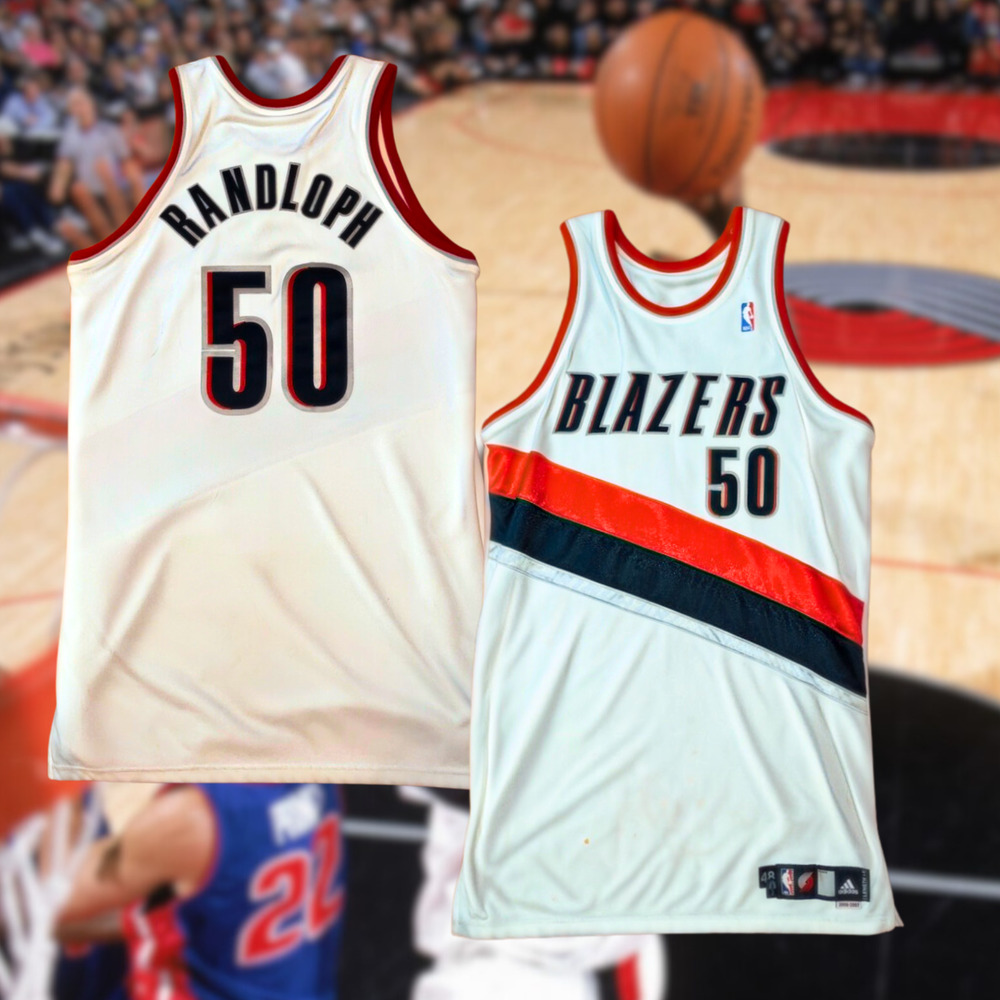 Zack Randolph Portland Trail Blazers Game Used Jersey 2006–07 Season Size 48 +4